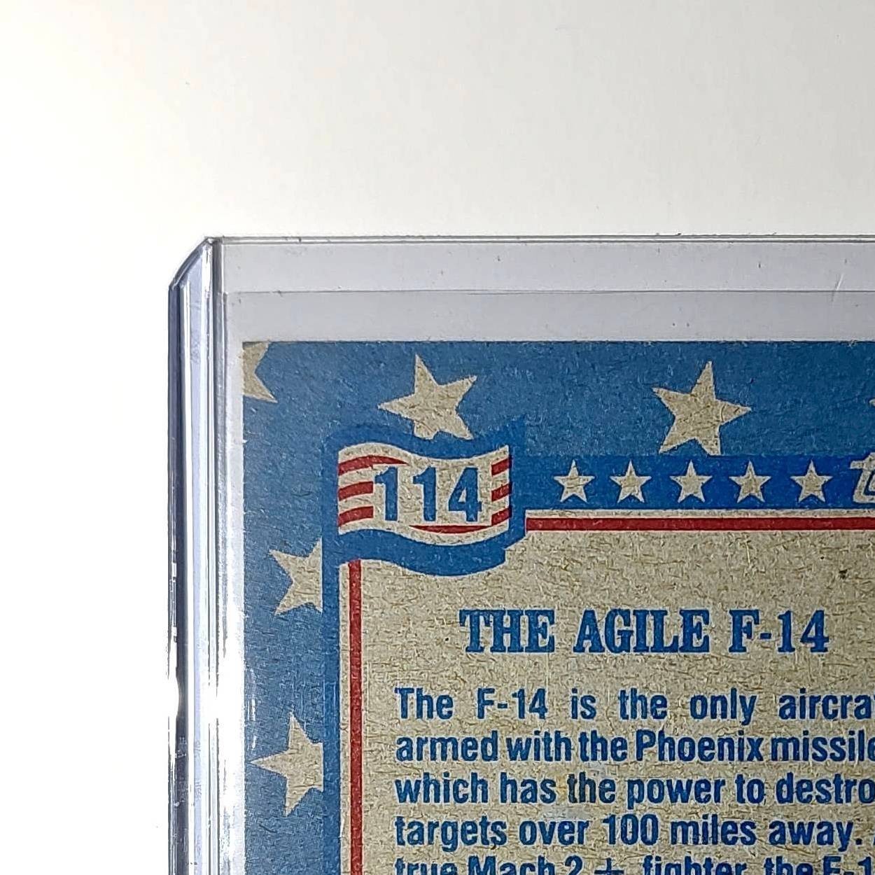 The Agile F-14 1991 Topps Desert Storm #114 Card