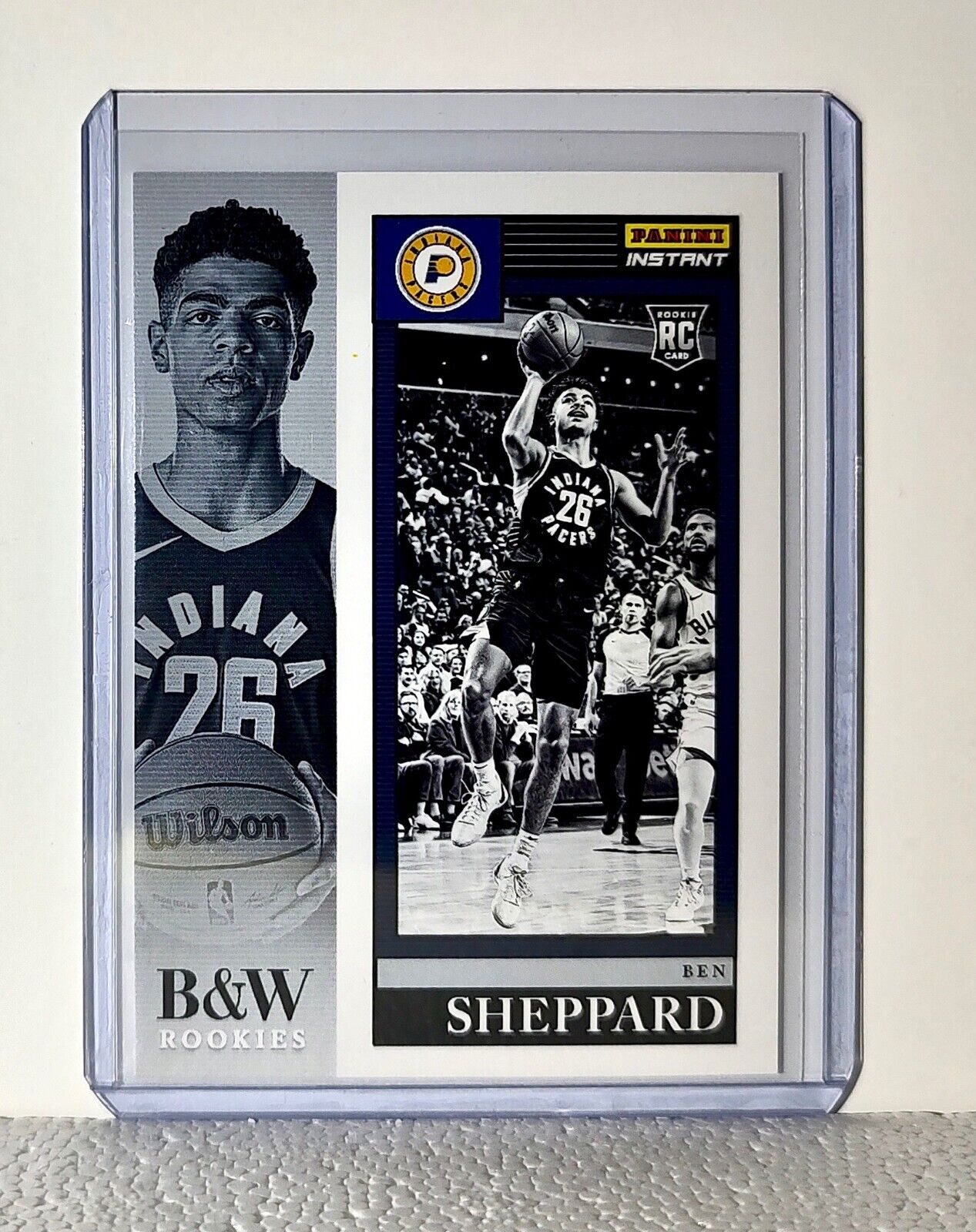 Ben Sheppard 2023-24 Panini NBA #32 Black and White Rookies Card 1/326