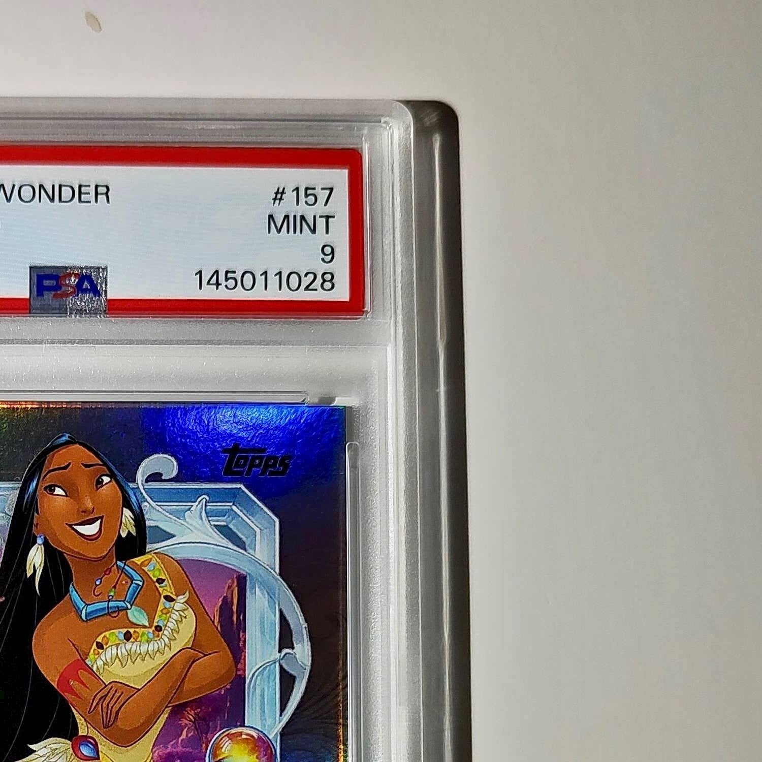 Pocahontas 2025 Topps Disney Cartoon Princess #157 Card Pocahontas PSA 9 MT