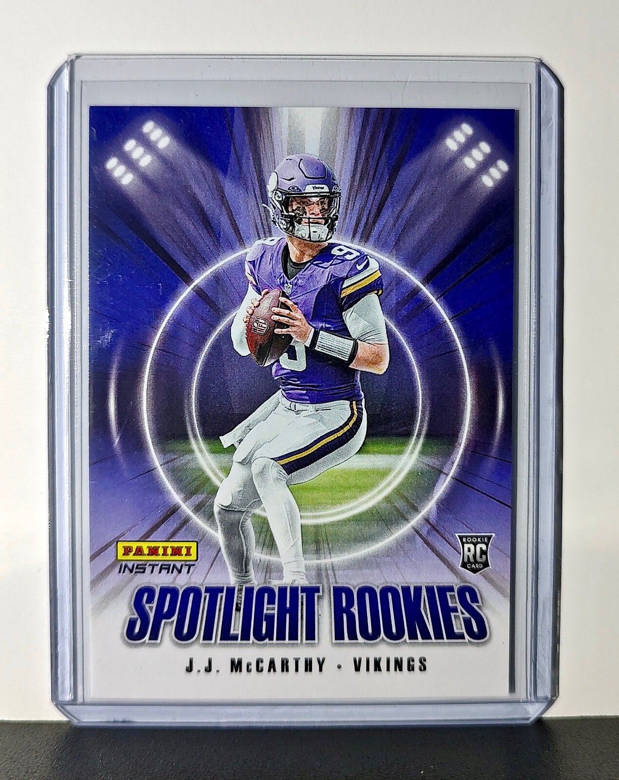 J.J. McCarthy Rookie 2024 Panini Spotlight Rookies NFL #7 Card Vikings 1 of 1426