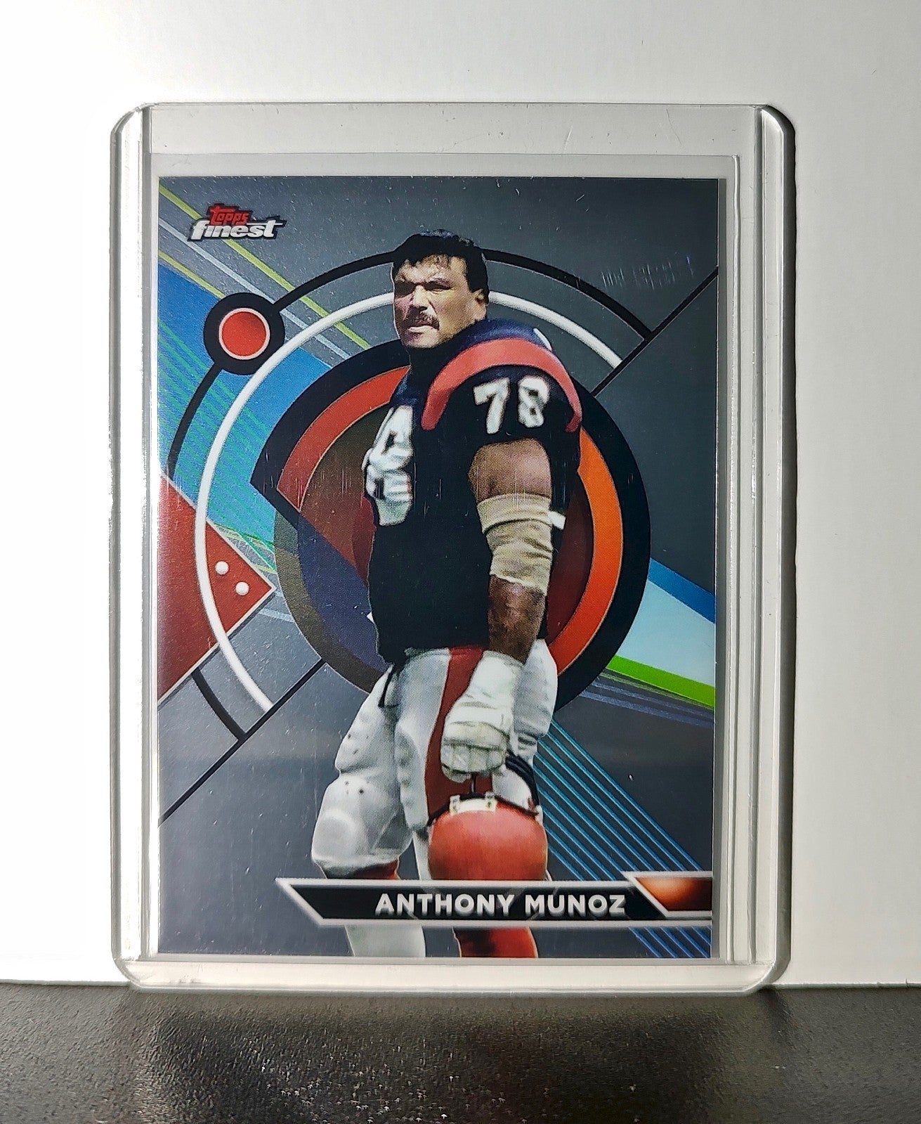 Anthony Munoz 2023 Topps Finest NFL #166 Card Cincinnati Bengals