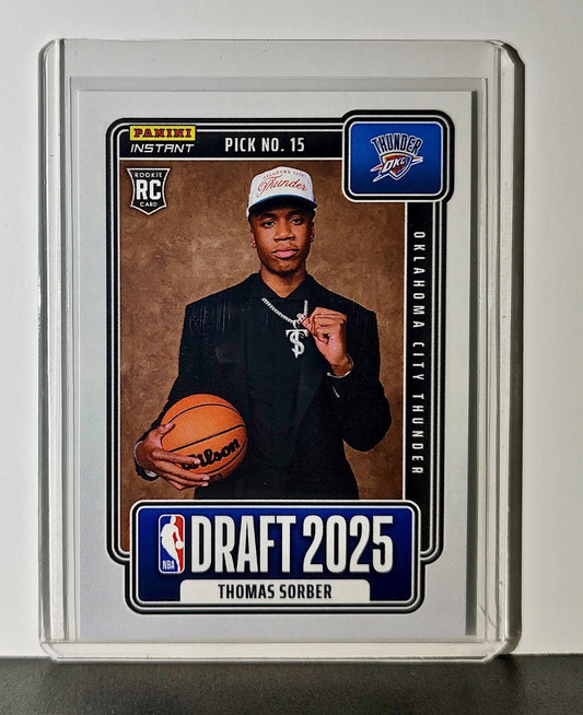 Thomas Sorber Rookie 2025-26 Panini NBA #15 Draft Night Oklahoma City Thunder
