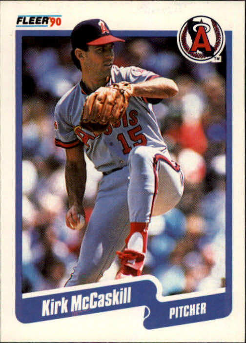 1990 Kirk McCaskill Fleer Baseball Card #138
