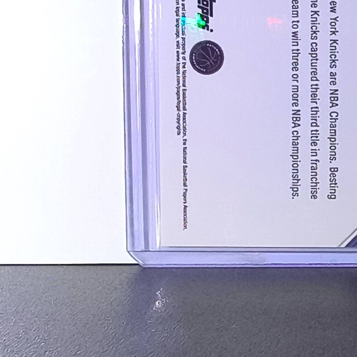 Mikal Bridges 2026 Topps Now NBA Champions #C4 Card New York Knicks