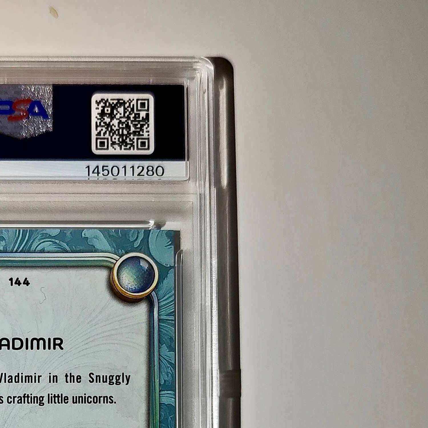 Vladimir 2025 Topps Disney Wonder #144 Diamond Card Tangled PSA 7