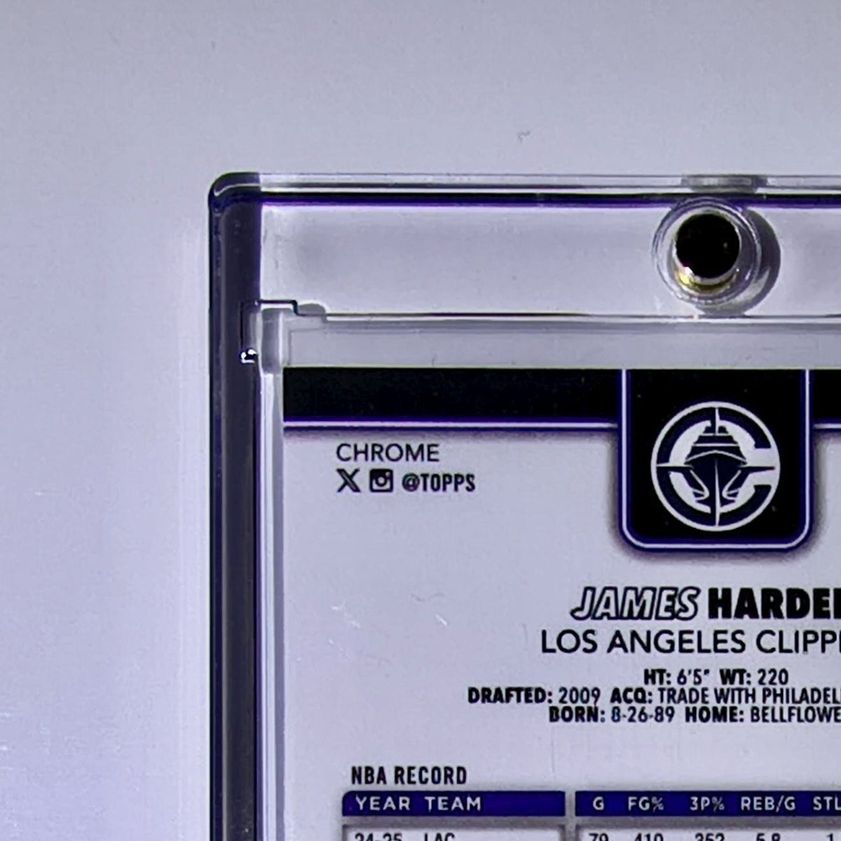 James Harden 2025-26 NBA Topps Chrome Update #33 Blue Refractor 132/150 Clippers