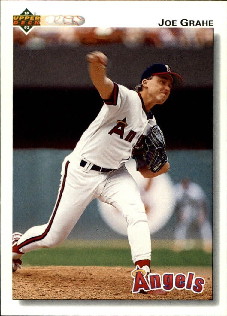 Joe Grahe 1992 Upper Deck MLB #542 Baseball Card California Angels