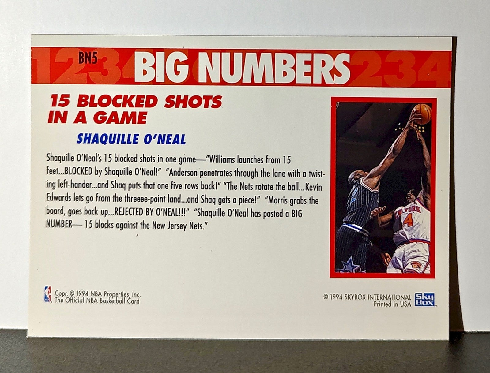 1994-95 Skybox NBA Hoops Big Numbers Cards Set of 12 with Acrylic Display