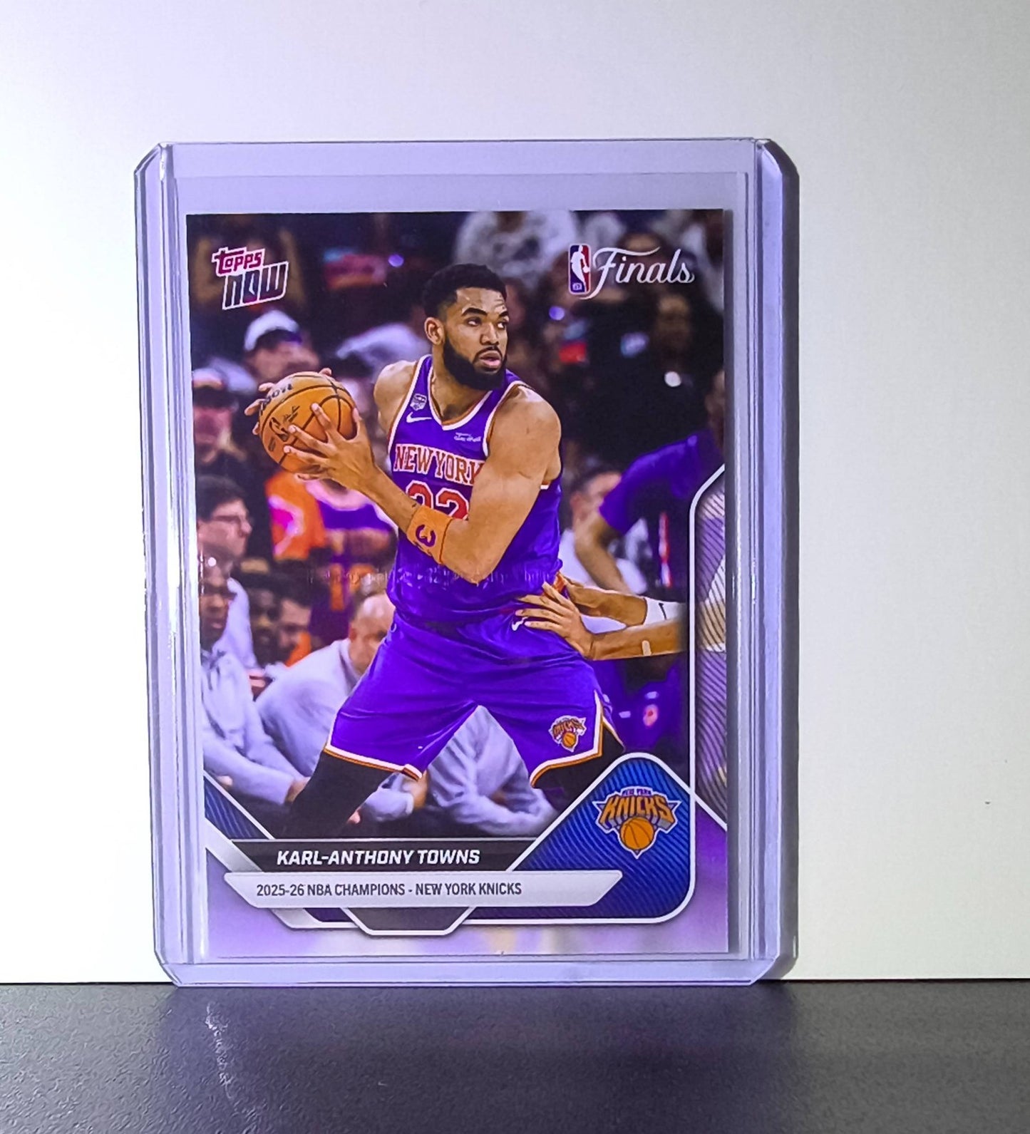 Karl-Anthony Towns 2026 Topps Now NBA Champions #C5 Card New York Knicks