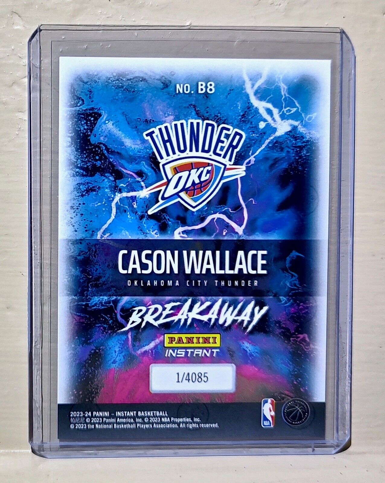 Cason Wallace 2023-24 Panini NBA Breakaway Basketball #8 Rookie Card 1 of 4085