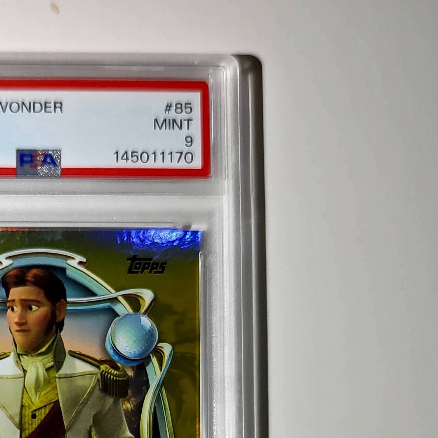 Hans 2025 Topps Disney Wonder #85 Winter Variant Card Frozen PSA 9