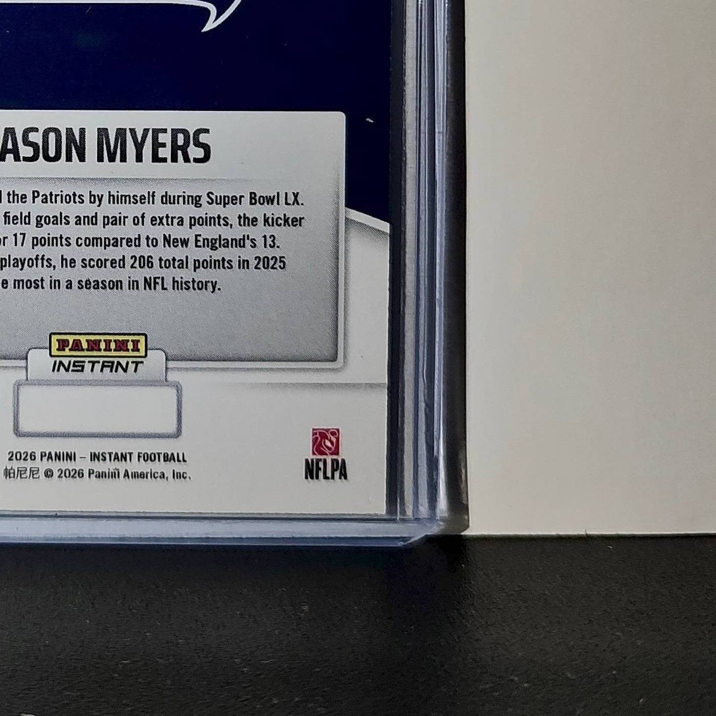 Jason Myers 2026 Panini NFL Super Bowl LIX Champions #27 Card Seattle Seahawks