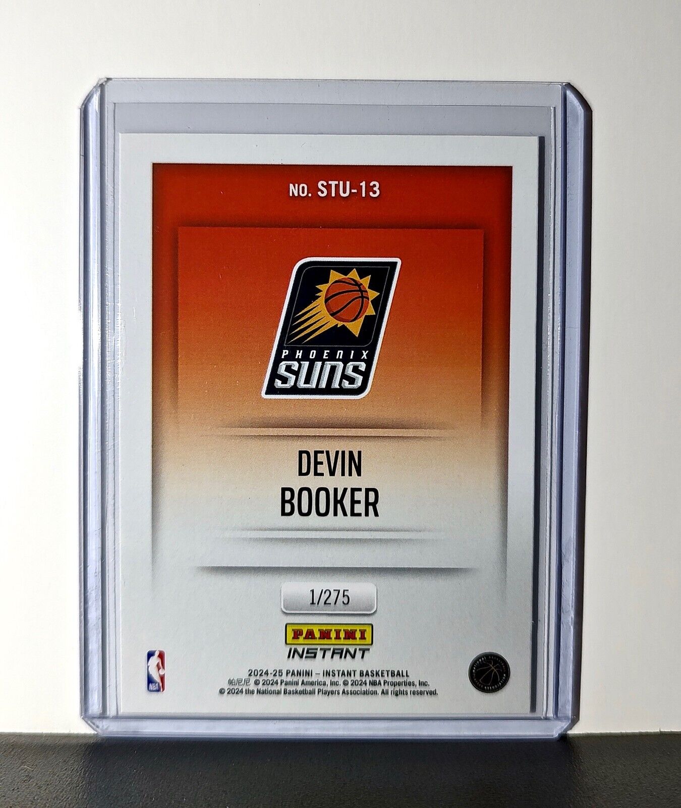 Devin Booker 2024-25 Panini NBA Studio #13 Card Phoenix Suns 1/275