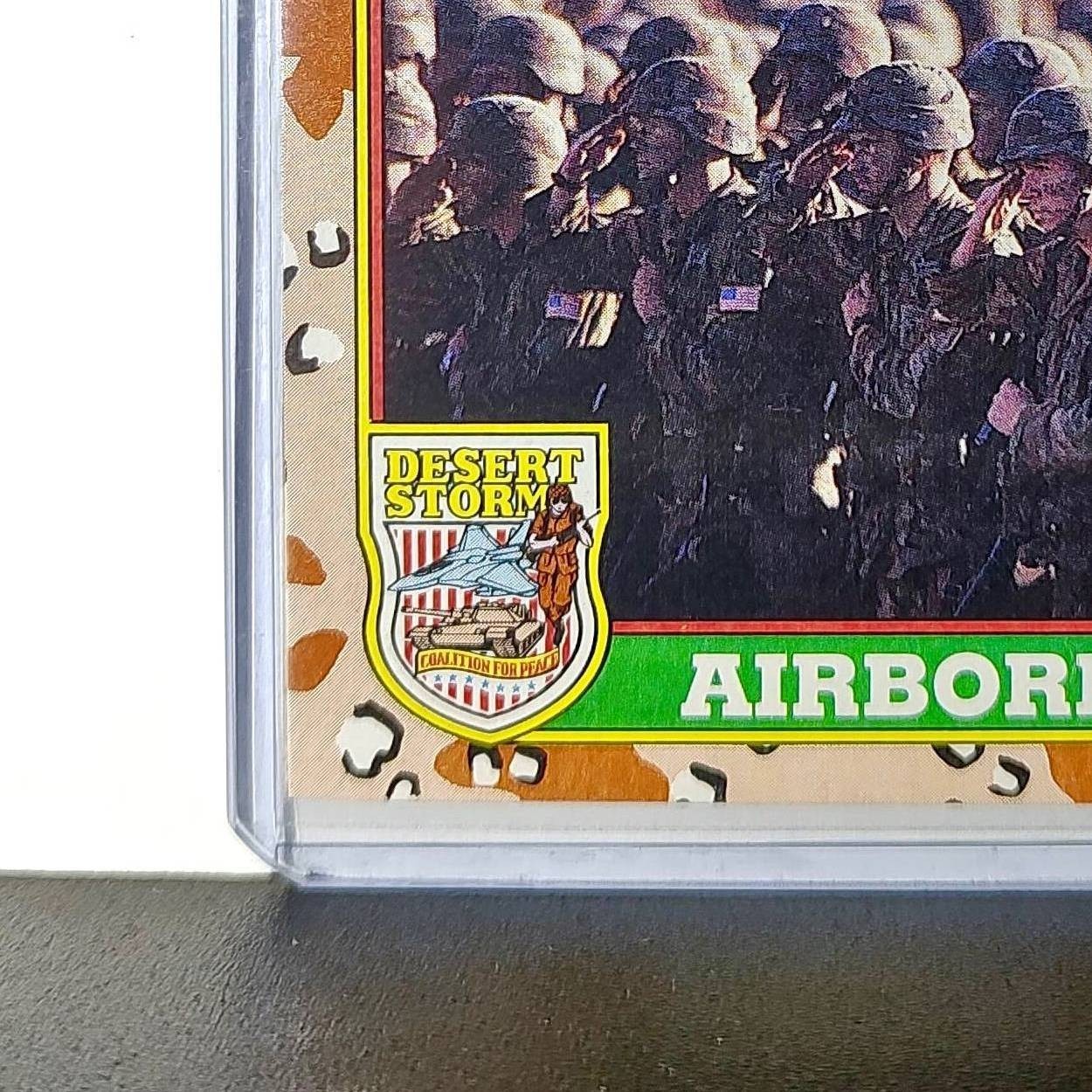 Airborne Unit 1991 Topps Desert Storm #68 Card