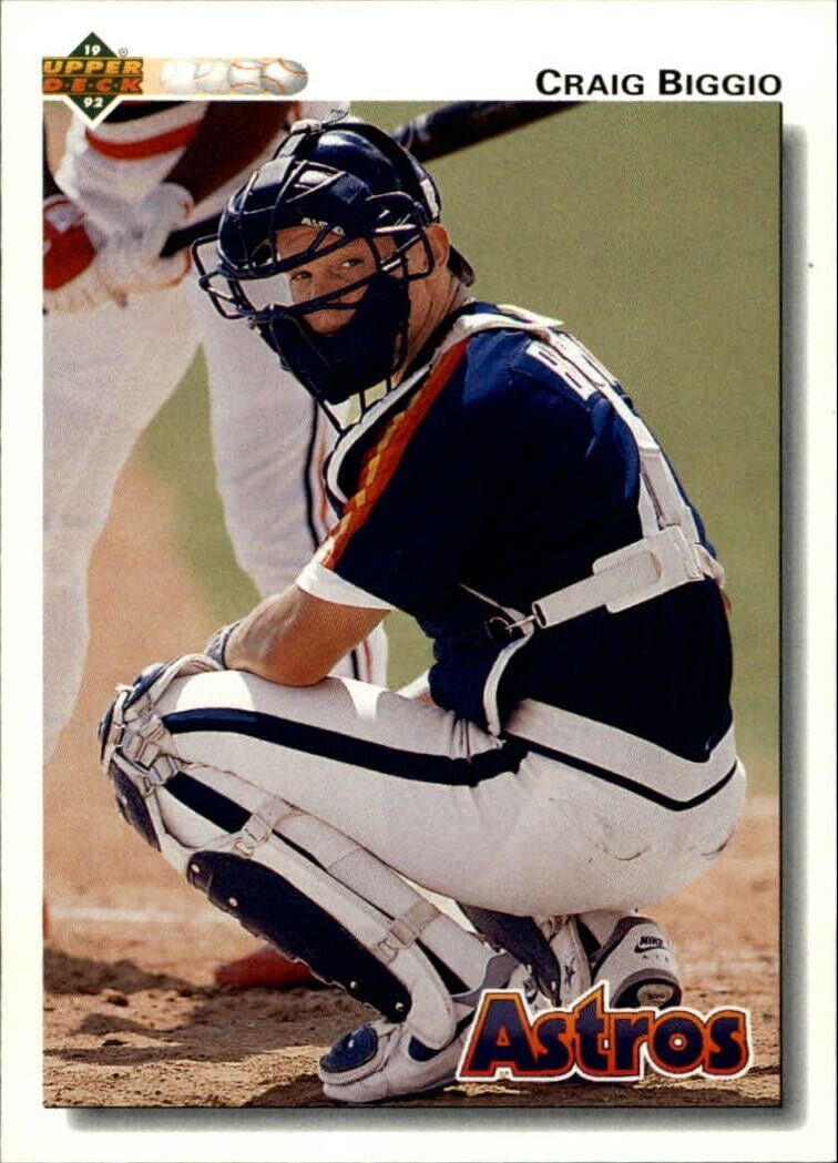 Craig Biggio 1992 Upper Deck MLB #162 Baseball Card Houston Astros