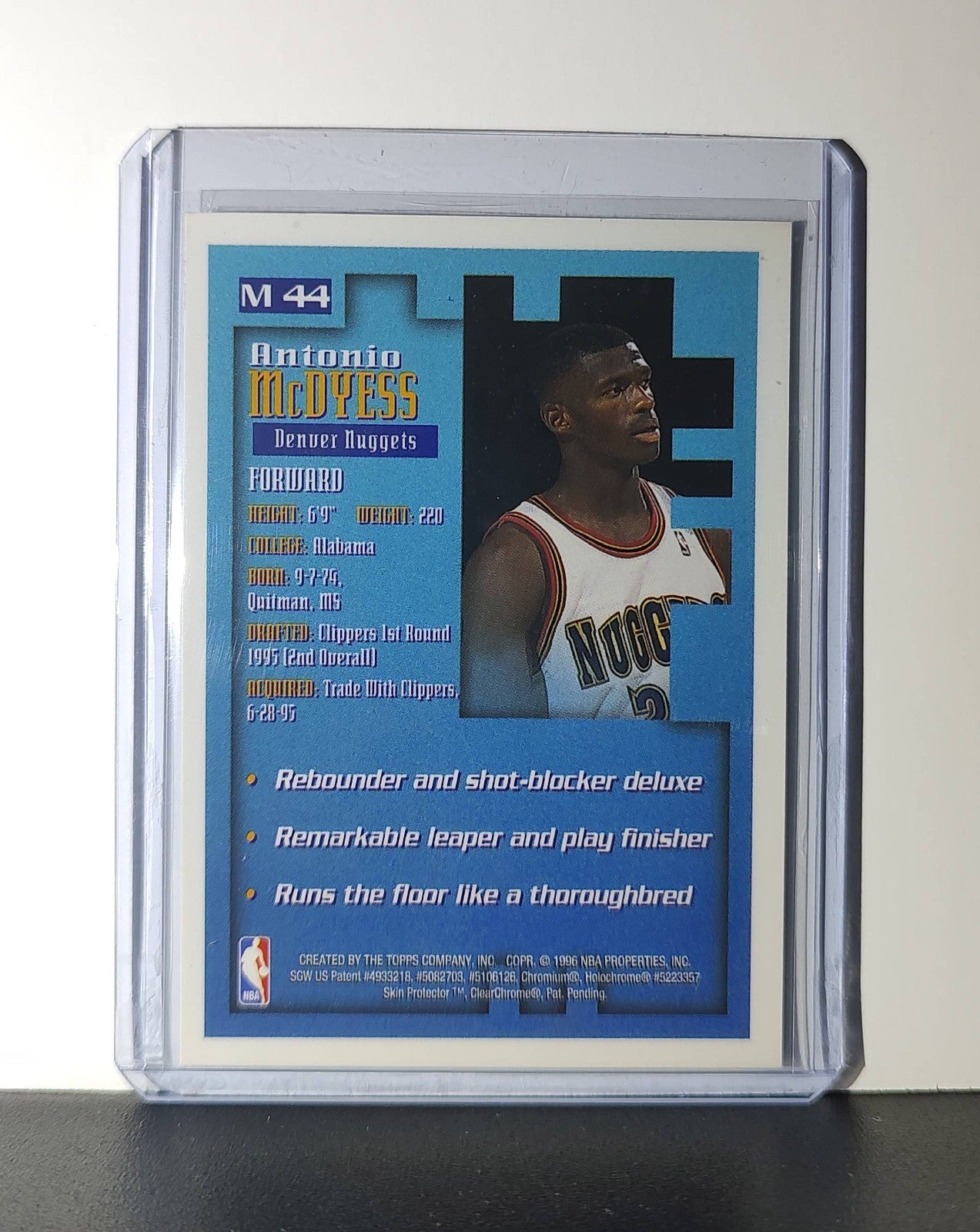 Antonio McDyess 1995-96 Topps Finest NBA #M44 Mysterly Nuggets