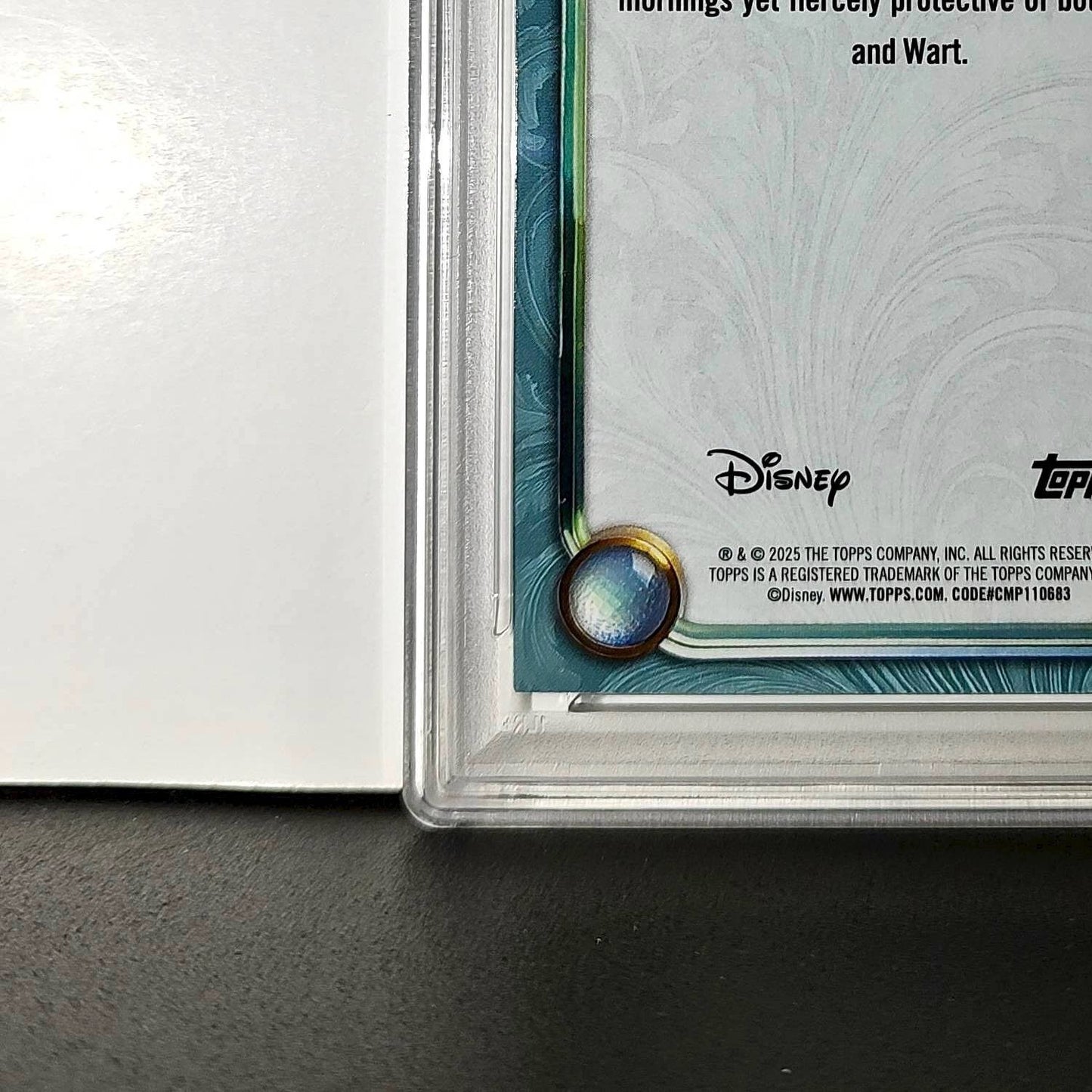 Archimedes 2025 Topps Disney #121 Diamond Card The Sword in the Stone PSA 8