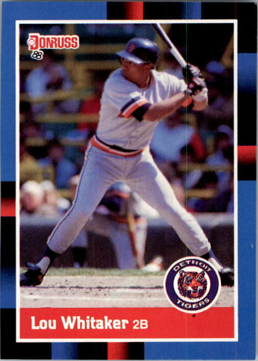 1988 Lou Whitaker Donruss Baseball Card #173