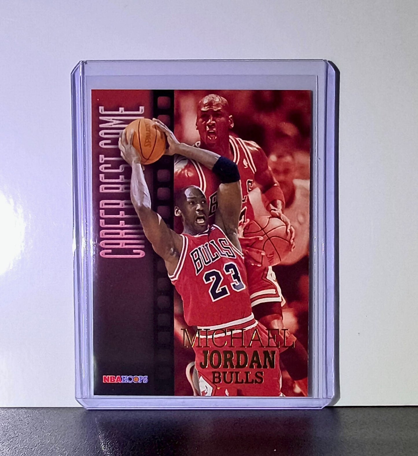 Michael Jordan 1996-97 NBA Hoops Career Best Game #335 Card Chicago Bulls