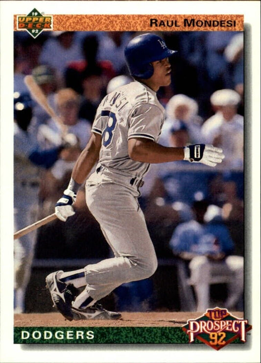 Raul Mondesi 1992 Upper Deck MLB #60 Baseball Card Los Angeles Dodgers