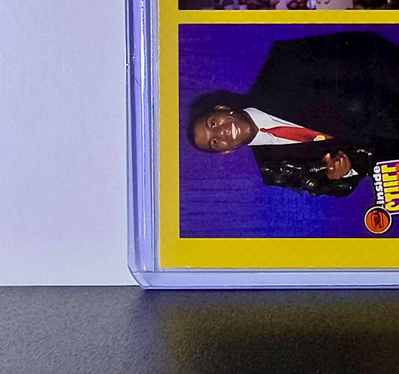 Michael Jordan Magic Johnson 1990-91 NBA Hoops Super Streaks #385 Card Bulls