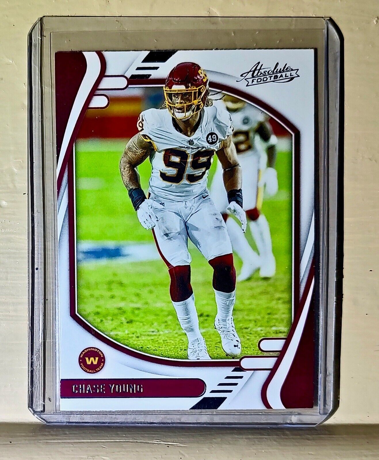 Chase Young 2021 Panini NFL Absolute #19 Card Washington Football Team