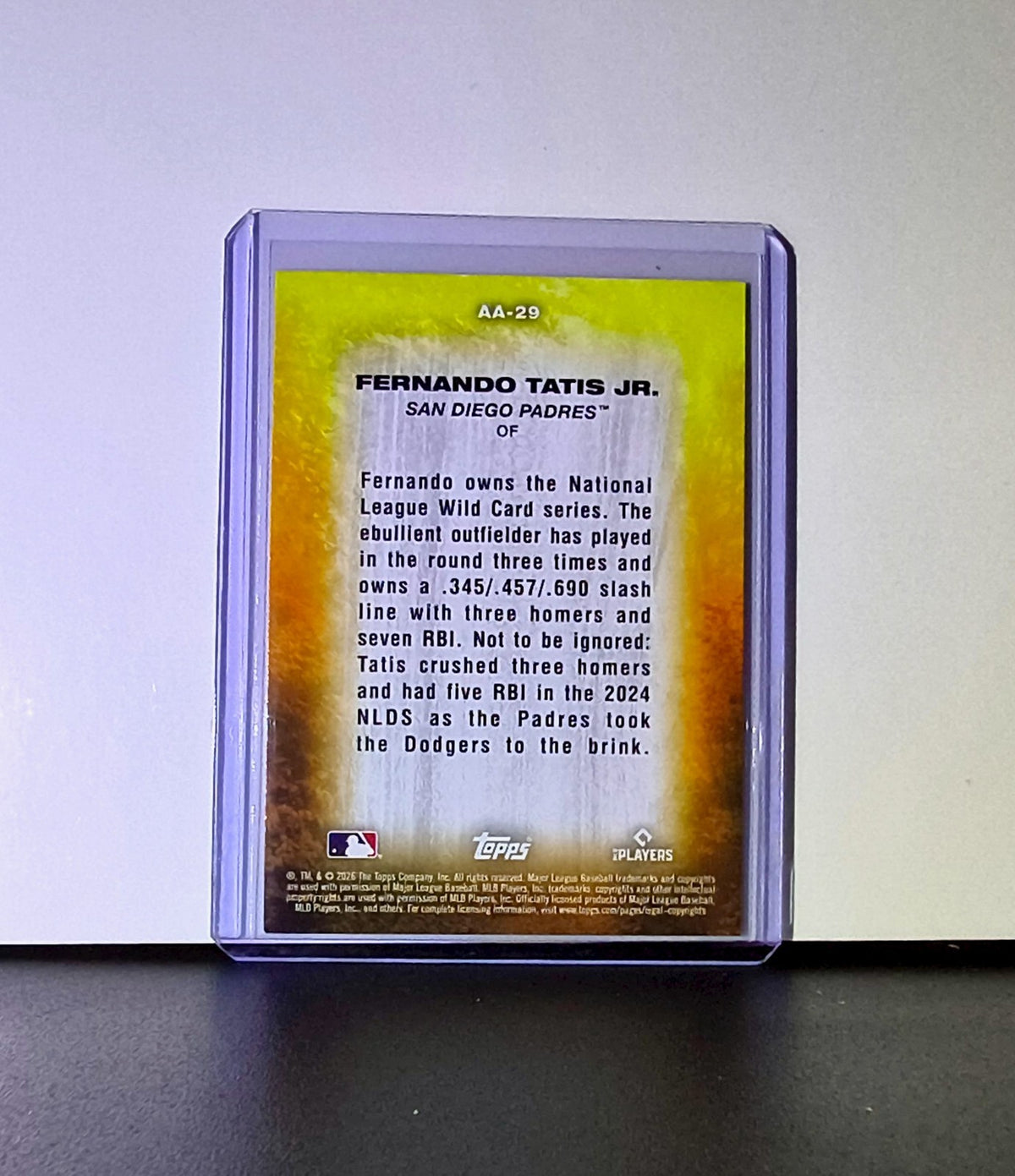 Fernando Tatis Jr. 2026 Topps Update Autumn Ascensions MLB #AA-29 Card Padres