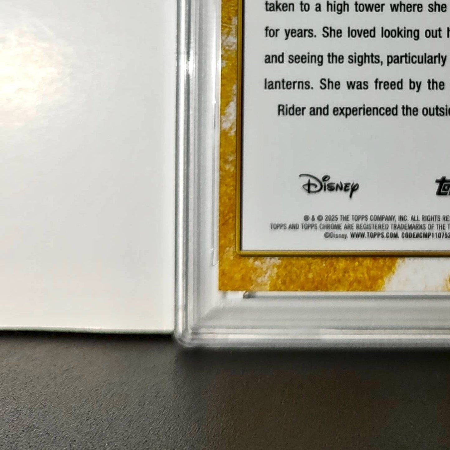 Rapunzel 2025 Topps Shiny Disney Wonder #S-16 Card Tangled PSA 9
