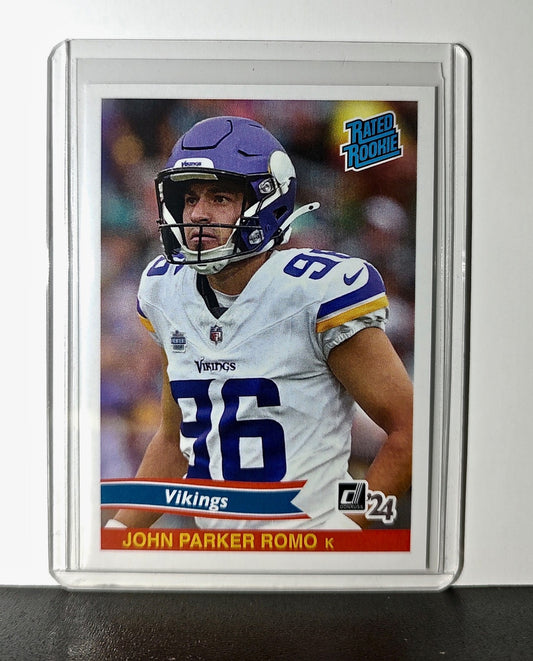 John Parker Romo Rookie 2024 Panini Rated Rookie Retro NFL #41 Bears 1 of 890