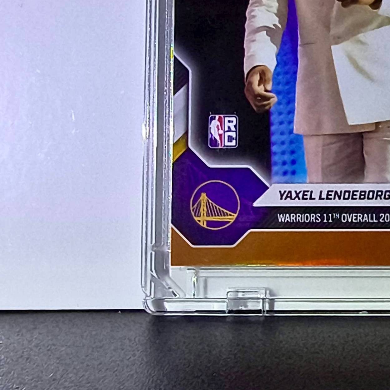Yaxel Lendeborg Rookie 2026-27 Topps NBA Draft Orange Foil 04/25 Card Warriors