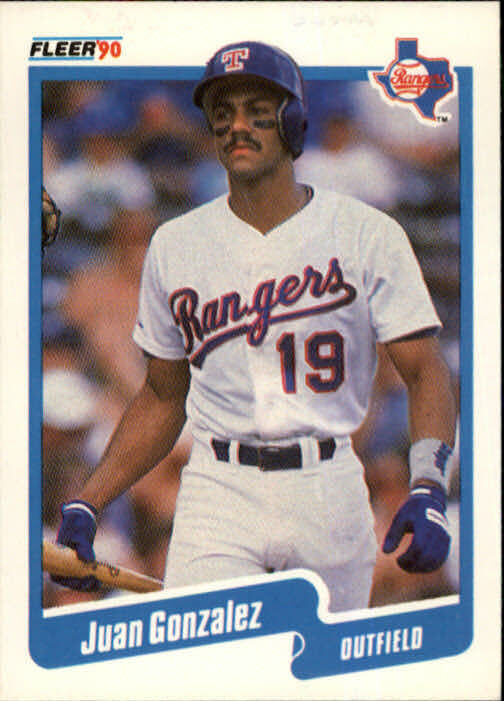 1990 Juan Gonzalez Fleer Baseball Card #297