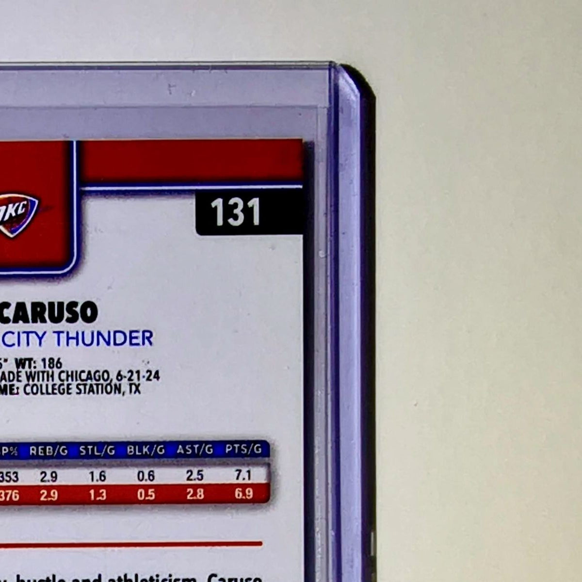 Alex Caruso 2025-26 NBA Topps Chrome Update X-Fractor #131 Card OKC Thunder