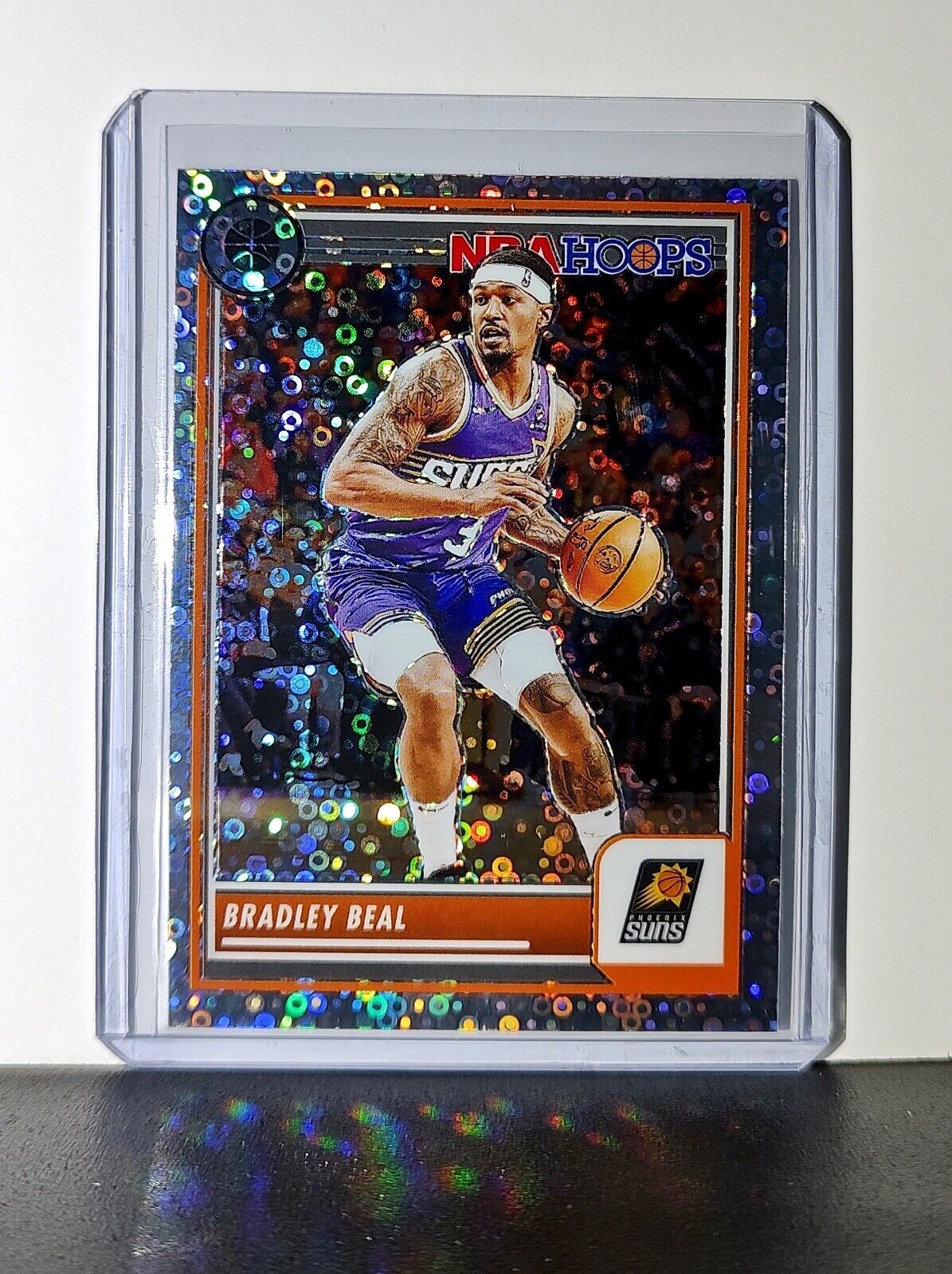Bradley Beal 2023-24 Panini Premium Stock NBA Hoops #35 Disco Prizm Card Suns