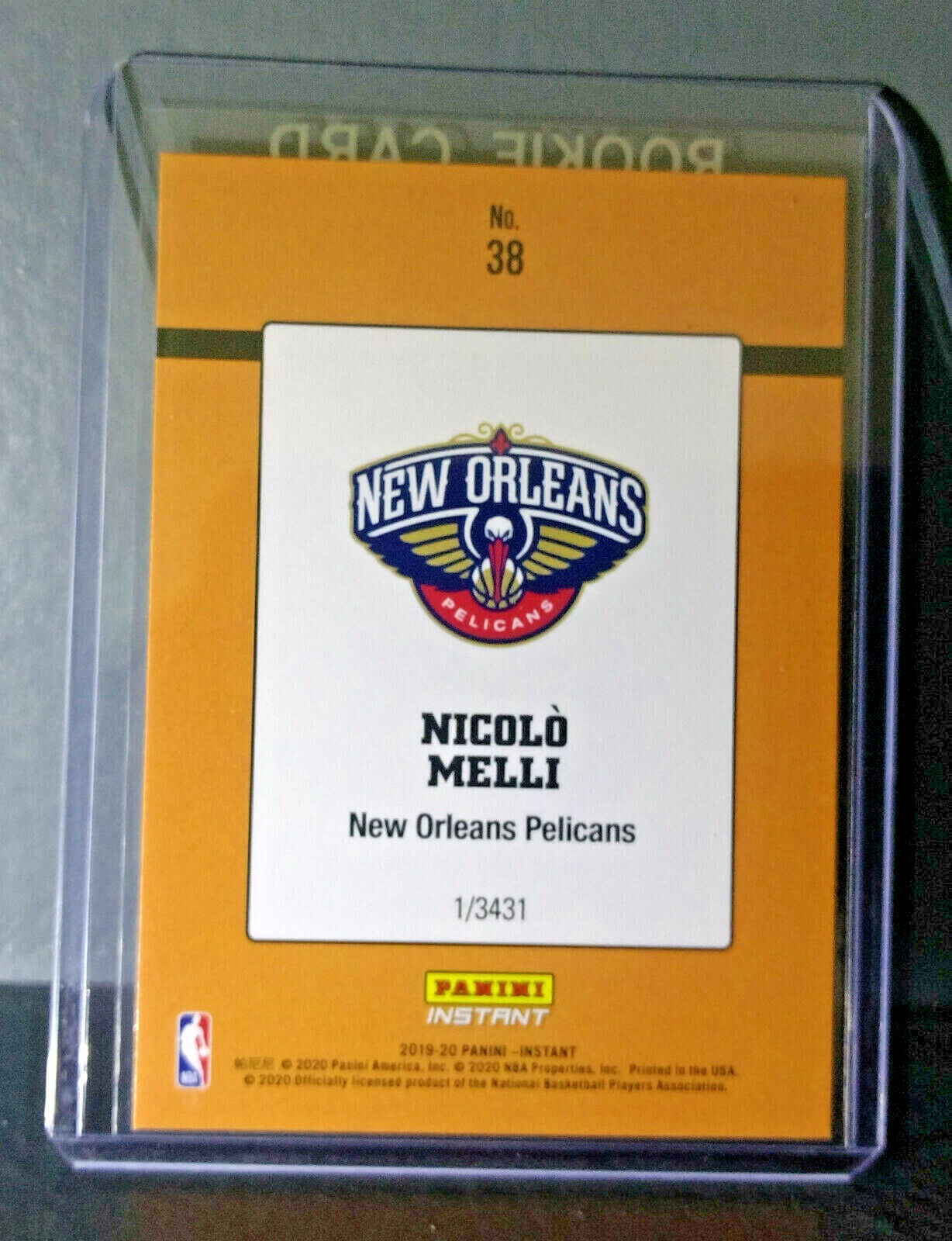 Nicolo Melli 2019-20 Panini NBA #38 Rated Rookie Retro Card 1/3431