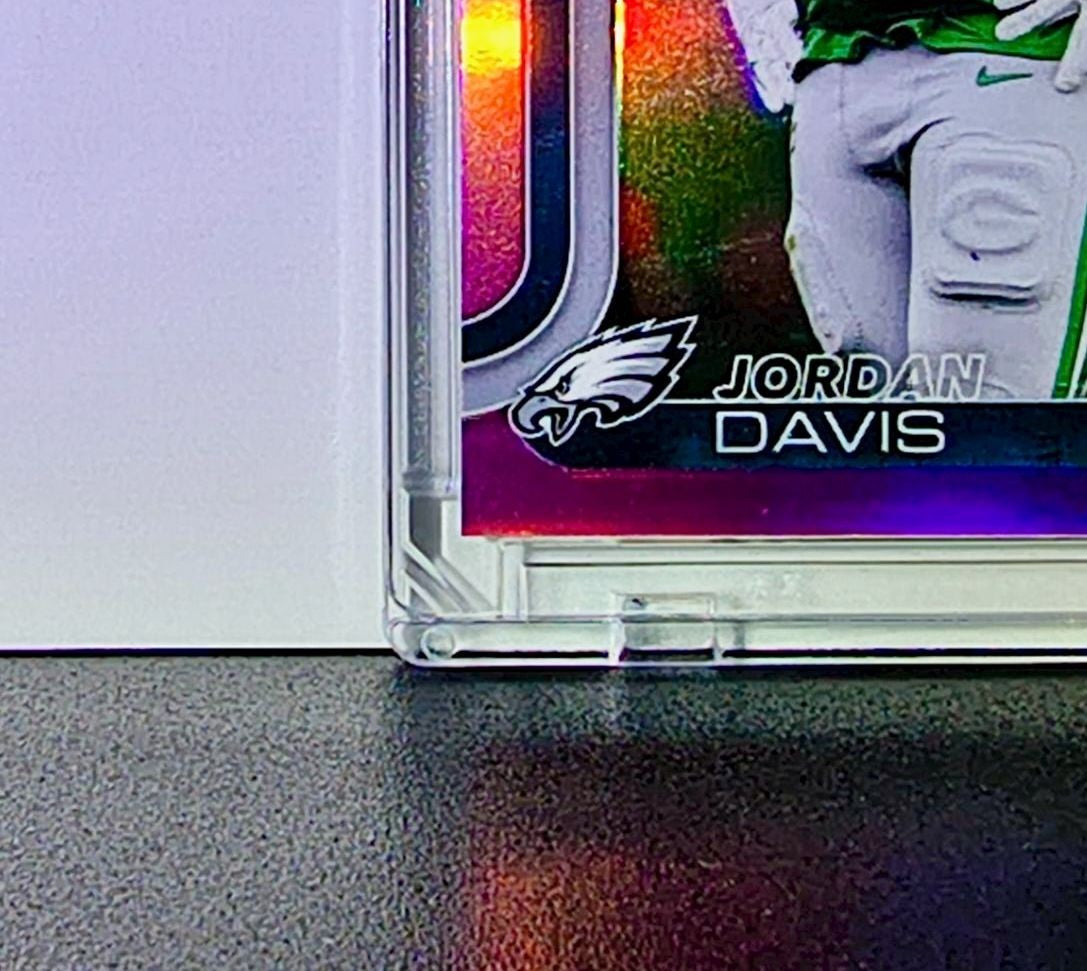 Jordan Davis 2025 NFL Topps Chrome #249 Pink Refractor Card 078/250 Eagles