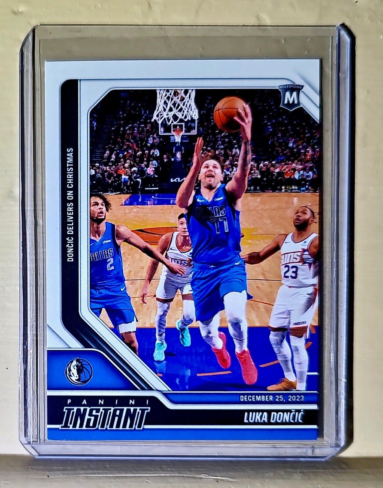 Luka Dončić 2023-24 Panini #203 NBA Milestone Card Mavericks 1 of 90