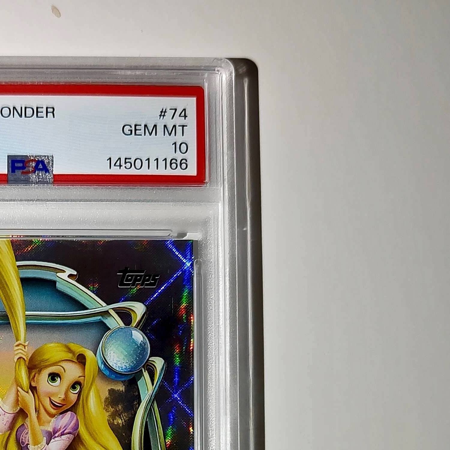 Rapunzel 2025 Topps Disney Wonder #74 Winter Variant Card Tangled PSA 10