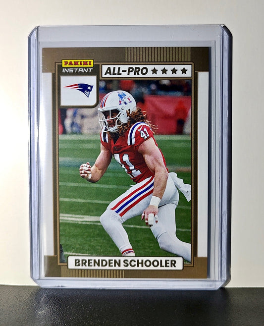 Brenden Schooler 2024 All-Pro Panini NFL #29 Football Card Patriots 1 of 101