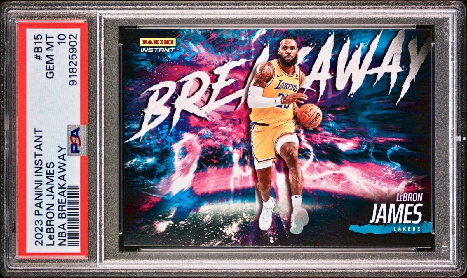 LeBron James 2023-24 Panini NBA Breakaway #15 Card 1 of 4085 PSA 10 Gem Mint