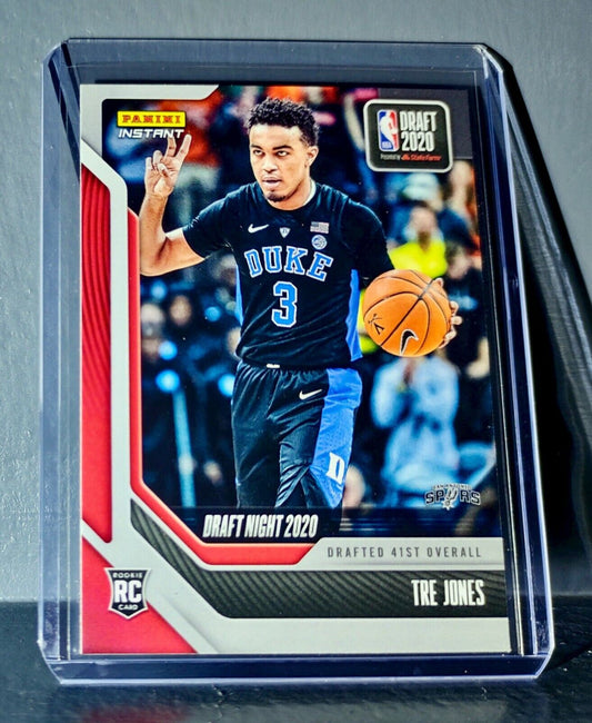 Tre Jones 2020-21 Panini NBA Draft Night #30 Basketball Rookie Card 1 of 287