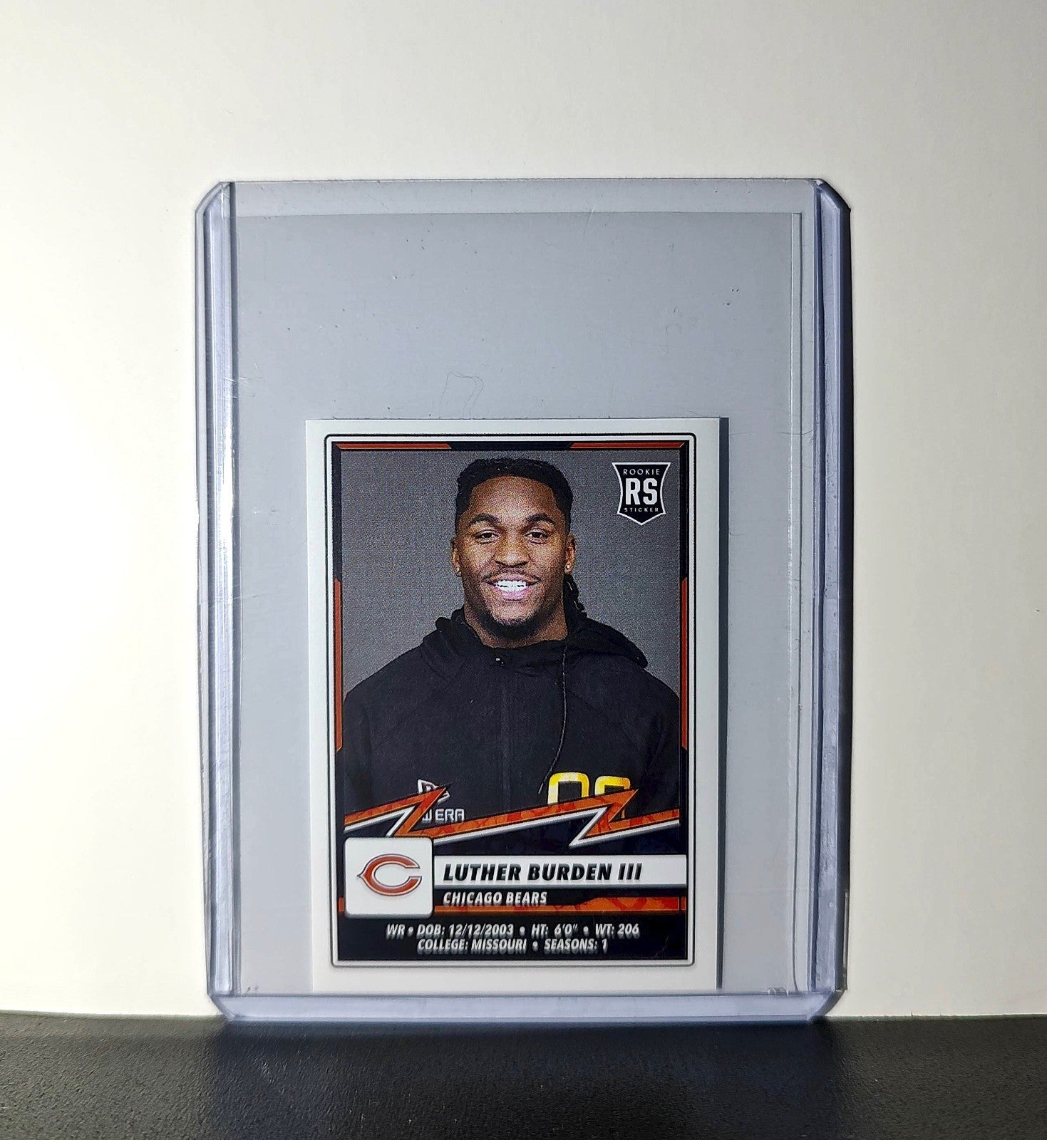 Luther Burden III Rookie 2025 Panini NFL #370 Sticker Bears