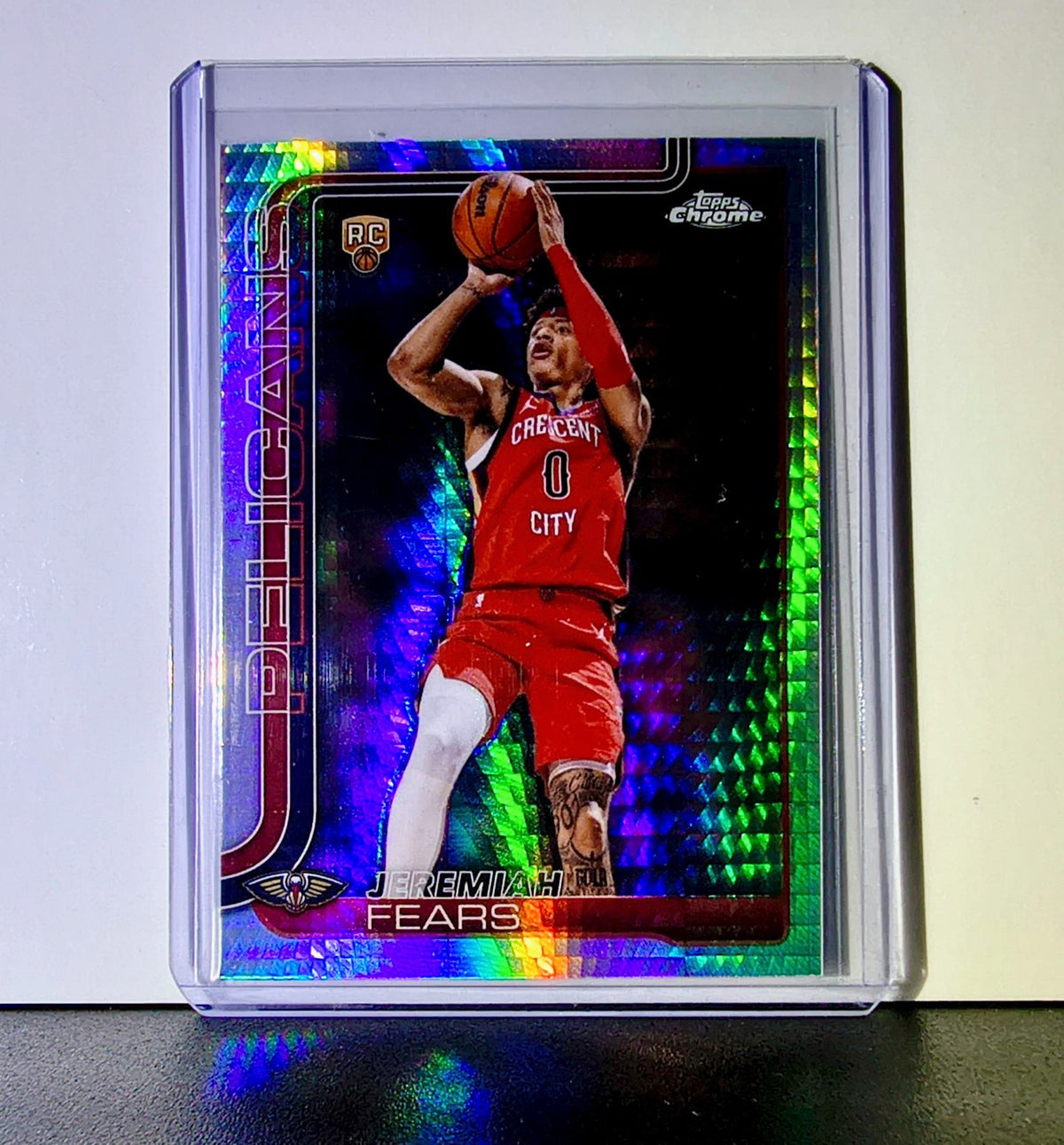 Jeremiah Fears Rookie 2025-26 NBA Topps Chrome Update Basketball Refractor #157 