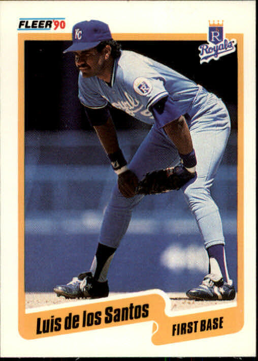 1990 Luis De Los Santos Fleer Baseball Card #105