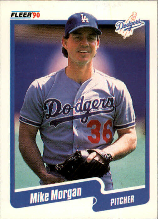 1990 Mike Morgan Fleer Baseball Card #403