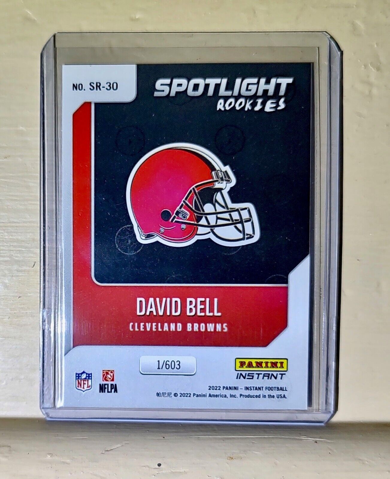 David Bell 2022 NFL Panini #30 Spotlight Rookie Football Card 1/603