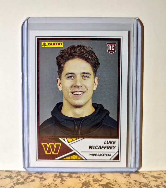 Luke McCaffrey 2024 Panini NFL #99 Rookie Sticker Card Washington Commanders