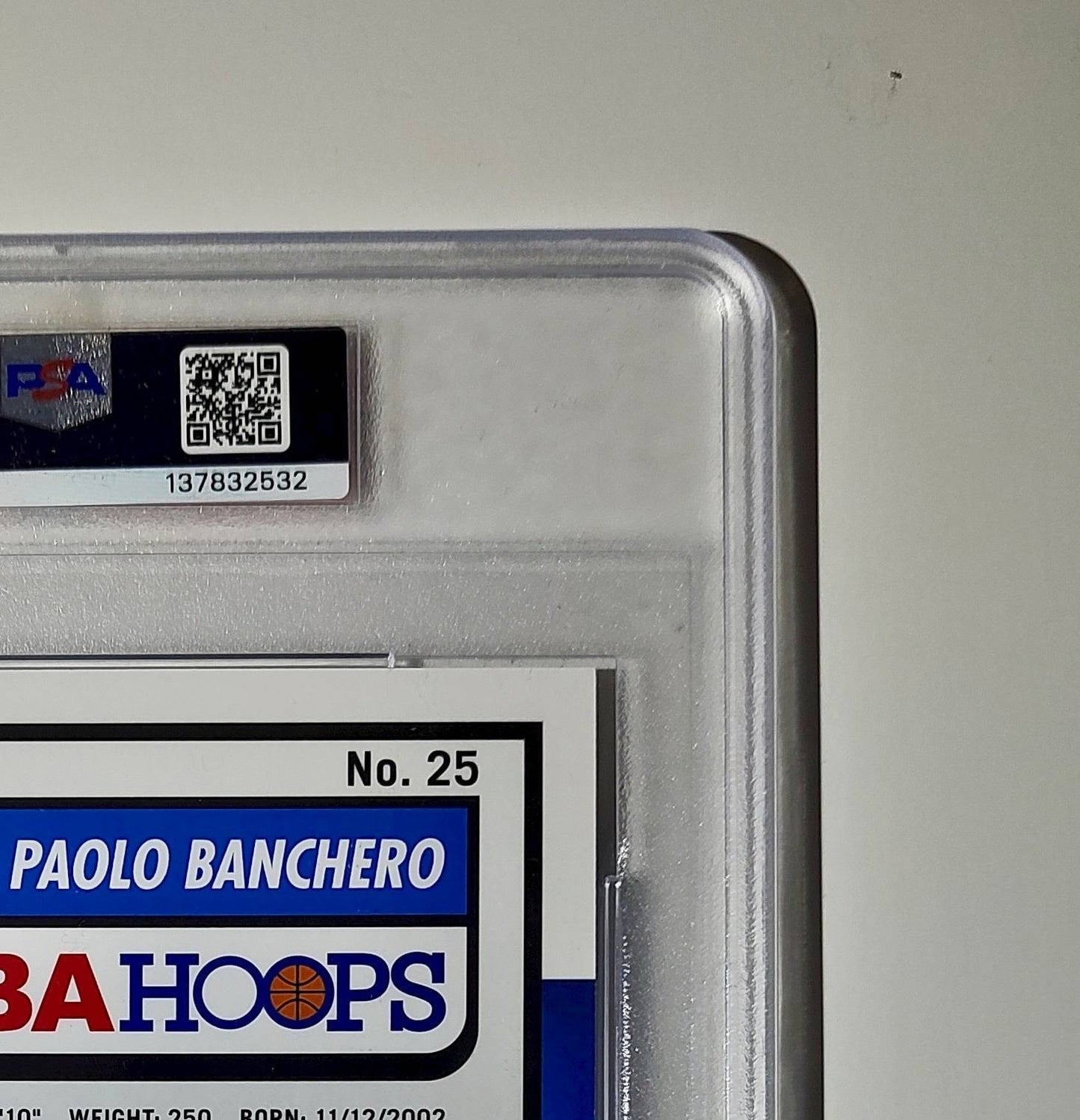 Paolo Banchero 2023 Panini Premium Stock NBA Hoops #25 Jumbo PSA 9 Mint
