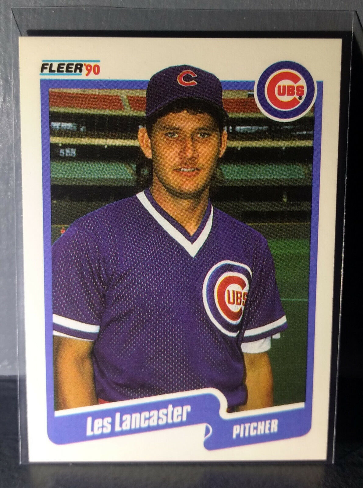 1990 Les Lancaster Fleer Baseball Card #35