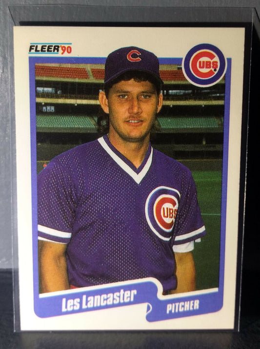1990 Les Lancaster Fleer Baseball Card #35