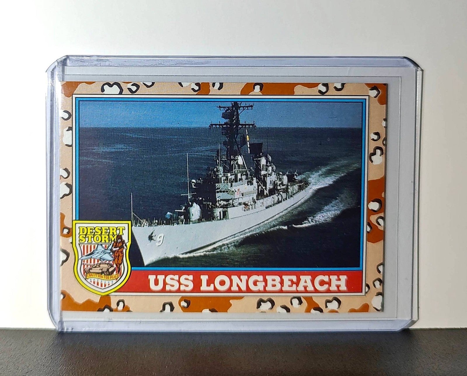 USS Long Beach 1991 Topps Desert Storm #121 Card
